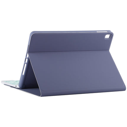 TG11B Detachable Bluetooth Green Keyboard + Microfiber Leather Tablet Case for iPad Pro 11 inch (2020), with Pen Slot & Holder (Purple)-garmade.com