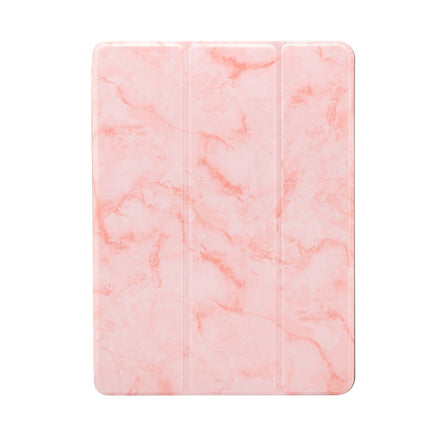 Marble Texture Pattern Horizontal Flip Leather Case for iPad Air 2019 10.5 inch, with Three-folding Holder & Pen Slot & Sleep / Wake-up Function (Pink)-garmade.com
