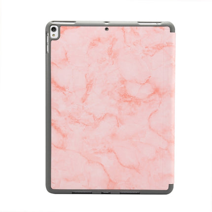 Marble Texture Pattern Horizontal Flip Leather Case for iPad Air 2019 10.5 inch, with Three-folding Holder & Pen Slot & Sleep / Wake-up Function (Pink)-garmade.com