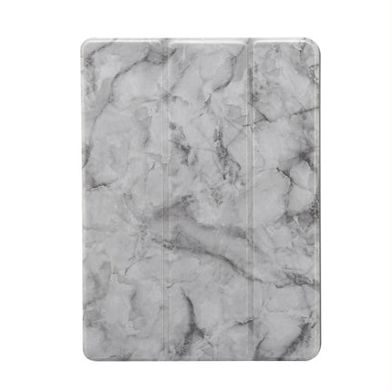 Marble Texture Pattern Horizontal Flip Leather Case for iPad Air 2019 10.5 inch, with Three-folding Holder & Pen Slot & Sleep / Wake-up Function (Grey)-garmade.com