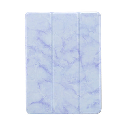 Marble Texture Pattern Horizontal Flip Leather Case for iPad Air 2019 10.5 inch, with Three-folding Holder & Pen Slot & Sleep / Wake-up Function (Purple)-garmade.com