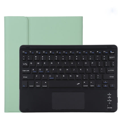 TG11BC Detachable Bluetooth Black Keyboard Microfiber Leather Tablet Case for iPad Pro 11 inch (2020), with Touchpad & Pen Slot & Holder (Green)-garmade.com