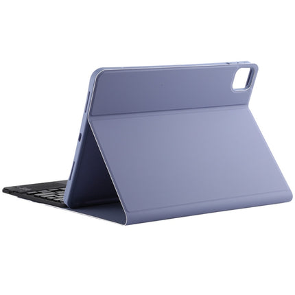 TG11BC Detachable Bluetooth Black Keyboard Microfiber Leather Tablet Case for iPad Pro 11 inch (2020), with Touchpad & Pen Slot & Holder (Purple)-garmade.com