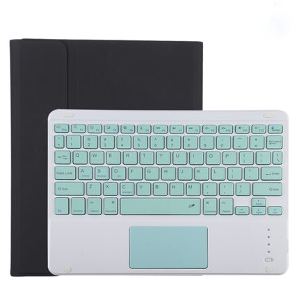 TG11BC Detachable Bluetooth Green Keyboard Microfiber Leather Tablet Case for iPad Pro 11 inch (2020), with Touchpad & Pen Slot & Holder (Black)-garmade.com