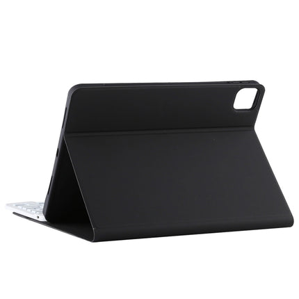 TG11BS Detachable Bluetooth White Keyboard Microfiber Leather Tablet Case for iPad Pro 11 inch (2020), with Backlight & Pen Slot & Holder (Black)-garmade.com