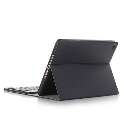 A102B For iPad 10.2 inch 2019 Ultra-thin Detachable Bluetooth Keyboard Leather Tablet Case with Stand & Pen Slot Function (Black)-garmade.com