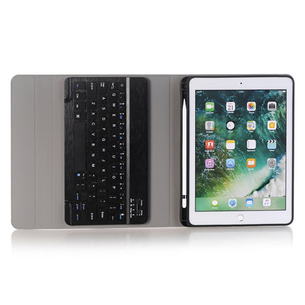 A102B For iPad 10.2 inch 2019 Ultra-thin Detachable Bluetooth Keyboard Leather Tablet Case with Stand & Pen Slot Function (Blue)-garmade.com