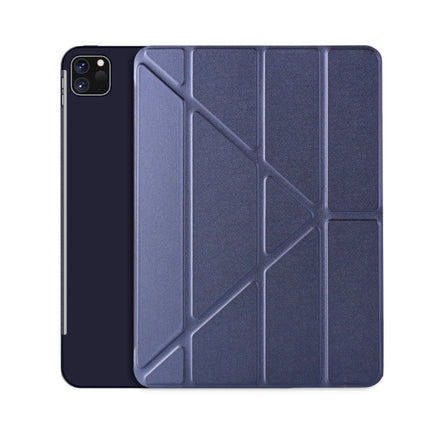 Horizontal Flip Ultra-thin Magnetic PU Leather Case for iPad Pro 11 inch 2018/2020/2021, with Sleep / Wake-up Function(Dark Blue)-garmade.com