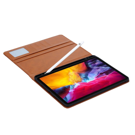 Knead Skin Texture Horizontal Flip Leather Case for iPad Pro 12.9 inch 2022/2021/2020/2018, with Photo Frame & Holder & Card Slots & Wallet & Pen Slot (Red)-garmade.com