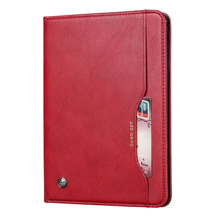 Knead Skin Texture Horizontal Flip Leather Case for iPad Mini 2019, with Photo Frame & Holder & Card Slots & Wallet & Pen Slot (Red)-garmade.com