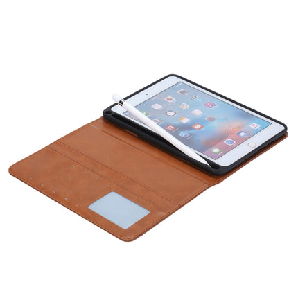 Knead Skin Texture Horizontal Flip Leather Case for iPad Mini 2019, with Photo Frame & Holder & Card Slots & Wallet & Pen Slot (Wine Red)-garmade.com