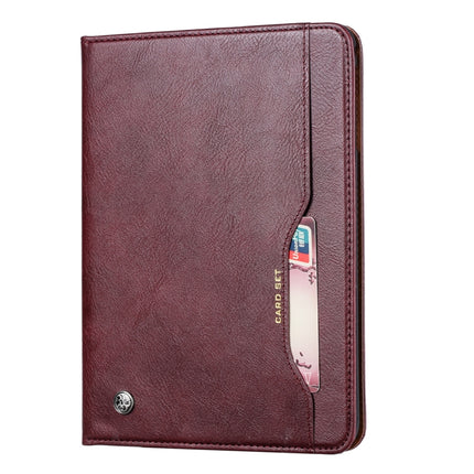 Knead Skin Texture Horizontal Flip Leather Case for iPad Air 2019 10.5 inch, with Photo Frame & Holder & Card Slots & Wallet & Pen Slot (Wine Red)-garmade.com