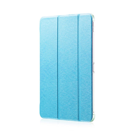 Silk Texture Horizontal Flip Magnetic PU Leather Case for iPad Pro 11 inch (2018), with Three-folding Holder & Sleep / Wake-up Function(Blue)-garmade.com