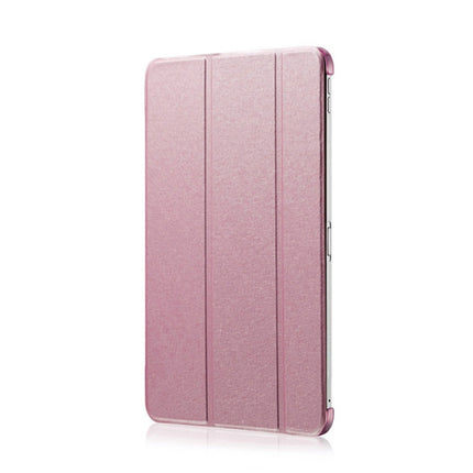 Silk Texture Horizontal Flip Magnetic PU Leather Case for iPad Pro 11 inch (2018), with Three-folding Holder & Sleep / Wake-up Function(Pink)-garmade.com