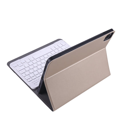 A11B 2020 Ultra-thin ABS Detachable Bluetooth Keyboard Tablet Case for iPad Pro 11 inch (2020), with Pen Slot & Holder (Gold)-garmade.com