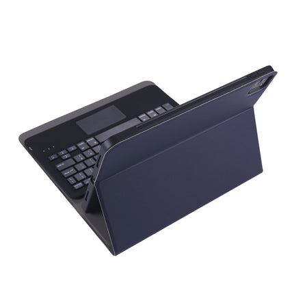 A11B-A 2020 Ultra-thin ABS Detachable Bluetooth Keyboard Tablet Case for iPad Pro 11 inch (2020), with Touchpad & Pen Slot & Holder (Dark Blue)-garmade.com