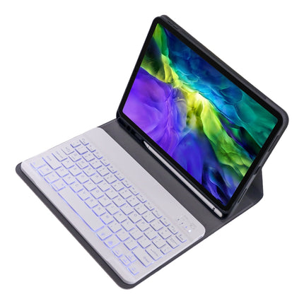A11BS 2020 Ultra-thin ABS Detachable Bluetooth Keyboard Tablet Case for iPad Pro 11 inch (2020), with Backlight & Pen Slot & Holder (Gold)-garmade.com
