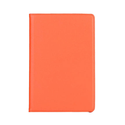 Litchi Texture Horizontal Flip 360 Degrees Rotation Leather Case for iPad Mini 2019, with Holder & Sleep / Wake-up Function (Orange)-garmade.com