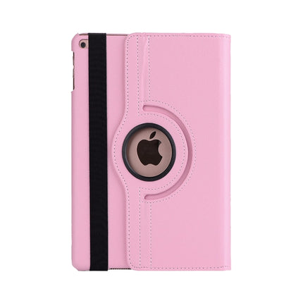Litchi Texture Horizontal Flip 360 Degrees Rotation Leather Case for iPad Mini 2019, with Holder & Sleep / Wake-up Function (Pink)-garmade.com
