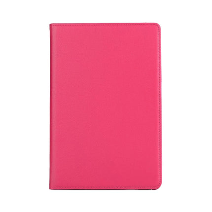 Litchi Texture Horizontal Flip 360 Degrees Rotation Leather Case for iPad Mini 2019, with Holder & Sleep / Wake-up Function (Rose Red)-garmade.com