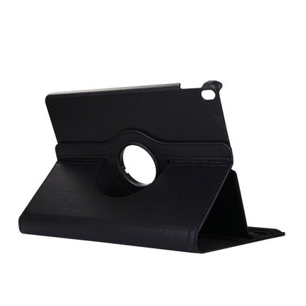 Litchi Texture 360 Degree Spin Multi-function Horizontal Flip Leather Protective Case with Holder for iPad Pro 10.5 inch / iPad Air (2019) (Black)-garmade.com