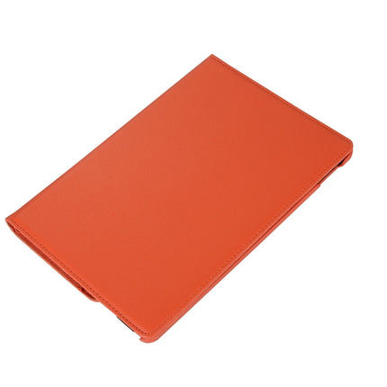Litchi Texture 360 Degree Spin Multi-function Horizontal Flip Leather Protective Case with Holder for iPad Pro 10.5 inch / iPad Air (2019) (Orange)-garmade.com