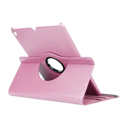 Litchi Texture 360 Degree Spin Multi-function Horizontal Flip Leather Protective Case with Holder for iPad Pro 10.5 inch / iPad Air (2019) (Pink)-garmade.com