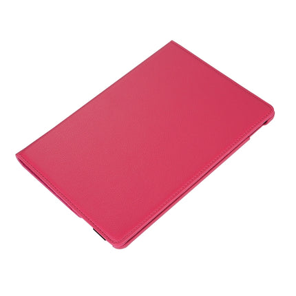 Litchi Texture 360 Degree Spin Multi-function Horizontal Flip Leather Protective Case with Holder for iPad Pro 10.5 inch / iPad Air (2019) (Magenta)-garmade.com