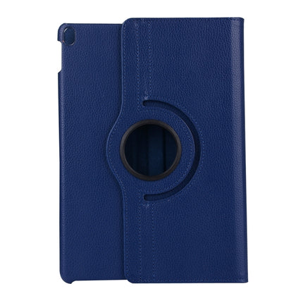 Litchi Texture 360 Degree Spin Multi-function Horizontal Flip Leather Protective Case with Holder for iPad Pro 10.5 inch / iPad Air (2019) (Navy Blue)-garmade.com