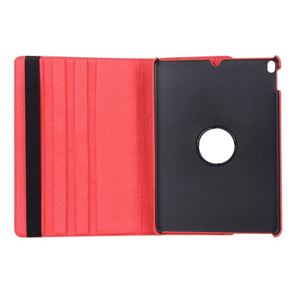 Litchi Texture 360 Degree Spin Multi-function Horizontal Flip Leather Protective Case with Holder for iPad Pro 10.5 inch / iPad Air (2019) (Red)-garmade.com