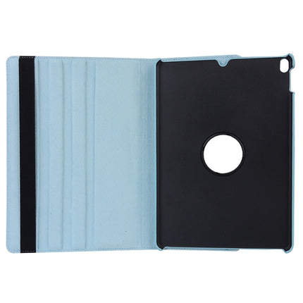 Litchi Texture 360 Degree Spin Multi-function Horizontal Flip Leather Protective Case with Holder for iPad Pro 10.5 inch / iPad Air (2019) (Baby Blue)-garmade.com