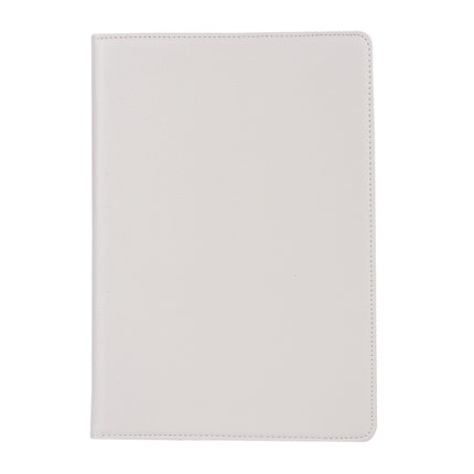 Litchi Texture 360 Degree Spin Multi-function Horizontal Flip Leather Protective Case with Holder for iPad Pro 10.5 inch / iPad Air (2019) (White)-garmade.com