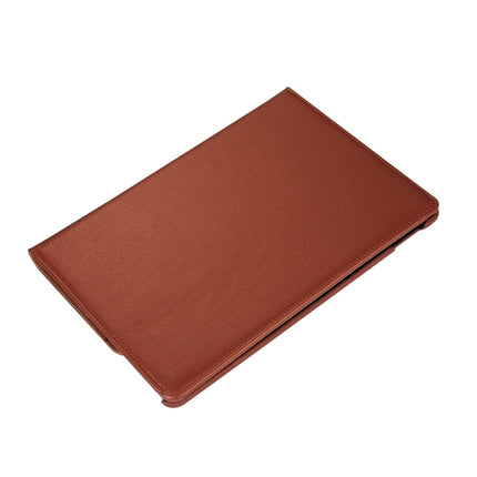 Litchi Texture 360 Degree Spin Multi-function Horizontal Flip Leather Protective Case with Holder for iPad Pro 10.5 inch / iPad Air (2019) (Brown)-garmade.com