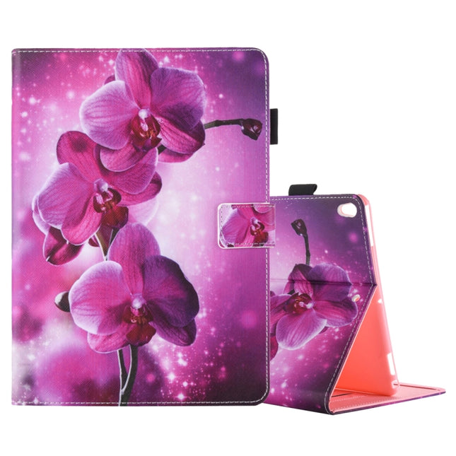 For iPad Pro 10.5 inch Flower Pattern Horizontal Flip Leather Case with 3 Gears Holder & Card Slots-garmade.com