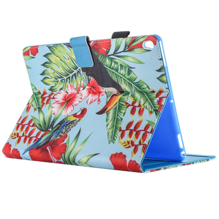 For iPad Pro 10.5 inch Flowers and Birds Pattern Horizontal Flip Leather Case with 3 Gears Holder & Card Slots-garmade.com
