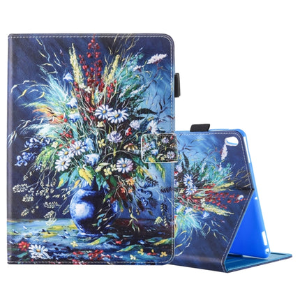 For iPad Pro 10.5 inch Painted Flowers Pattern Horizontal Flip Leather Case with 3 Gears Holder & Card Slots-garmade.com