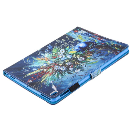 For iPad Pro 10.5 inch Painted Flowers Pattern Horizontal Flip Leather Case with 3 Gears Holder & Card Slots-garmade.com