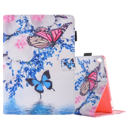 For iPad Pro 10.5 inch Butterfly Flowers Pattern Horizontal Flip Leather Case with 3 Gears Holder & Card Slots-garmade.com