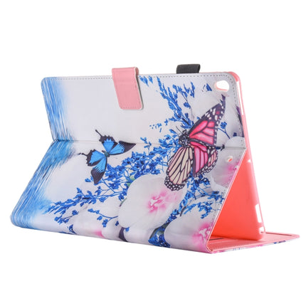 For iPad Pro 10.5 inch Butterfly Flowers Pattern Horizontal Flip Leather Case with 3 Gears Holder & Card Slots-garmade.com