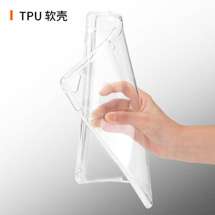 Transparent TPU Soft Protective Back Cover Case for iPad Pro 10.5 inch, with Pen Slots-garmade.com