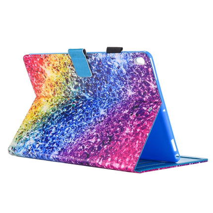 For iPad Pro 10.5 inch Colorful Crystal Print Horizontal Flip PU Leather Protective Case with Holder & Card Slots & Photo Frame-garmade.com