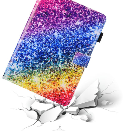 For iPad Pro 10.5 inch Colorful Crystal Print Horizontal Flip PU Leather Protective Case with Holder & Card Slots & Photo Frame-garmade.com