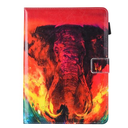 For iPad Pro 10.5 inch Red Elephant Print Horizontal Flip PU Leather Protective Case with Holder & Card Slots & Photo Frame-garmade.com