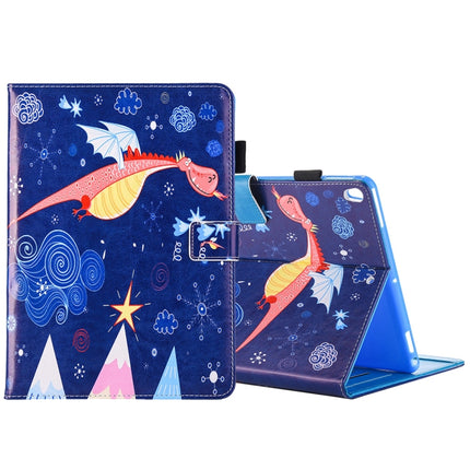 For iPad Pro 10.5 inch Flying Dragon Print Horizontal Flip PU Leather Protective Case with Holder & Card Slots & Photo Frame-garmade.com
