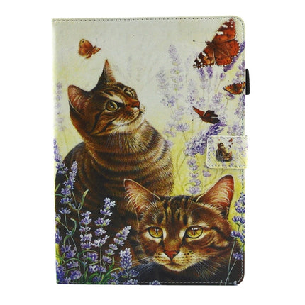 For iPad Pro 10.5 inch Cats and Butterflies Pattern Horizontal Flip Leather Protective Case with Holder & Card Slots & Sleep-garmade.com