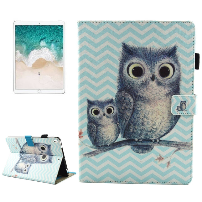 For iPad Pro 10.5 inch Wave Owl pattern Horizontal Flip Leather Protective Case with Holder & Card Slots & Sleep-garmade.com