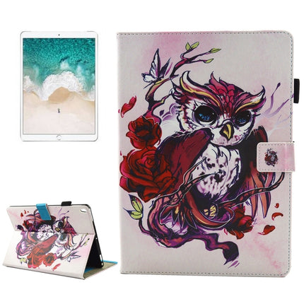 For iPad Pro 10.5 inch Butterfly and Owl pattern Horizontal Flip Leather Protective Case with Holder & Card Slots & Sleep-garmade.com