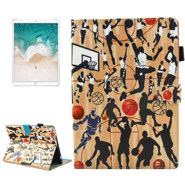 For iPad Pro 10.5 inch Basketball Sports Pattern Horizontal Flip Leather Protective Case with Holder & Card Slots & Sleep-garmade.com