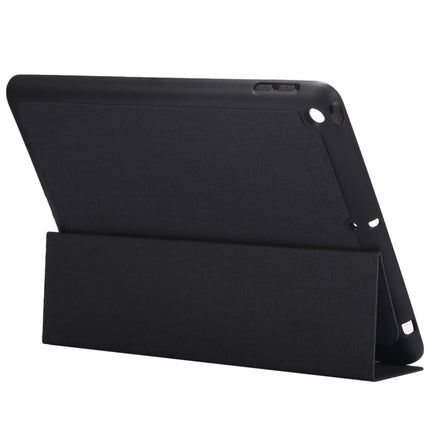 Cloth Texture Pattern Horizontal Flip Leather Case for iPad Pro 10.5 inch ,with Three-folding Holder & Pen Slots (Black)-garmade.com