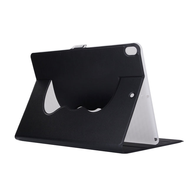 Horizontal Flip Solid Color Elastic Force Leather Case with 360 Degrees Rotation Holder for iPad Pro 10.5 inch (Black)-garmade.com